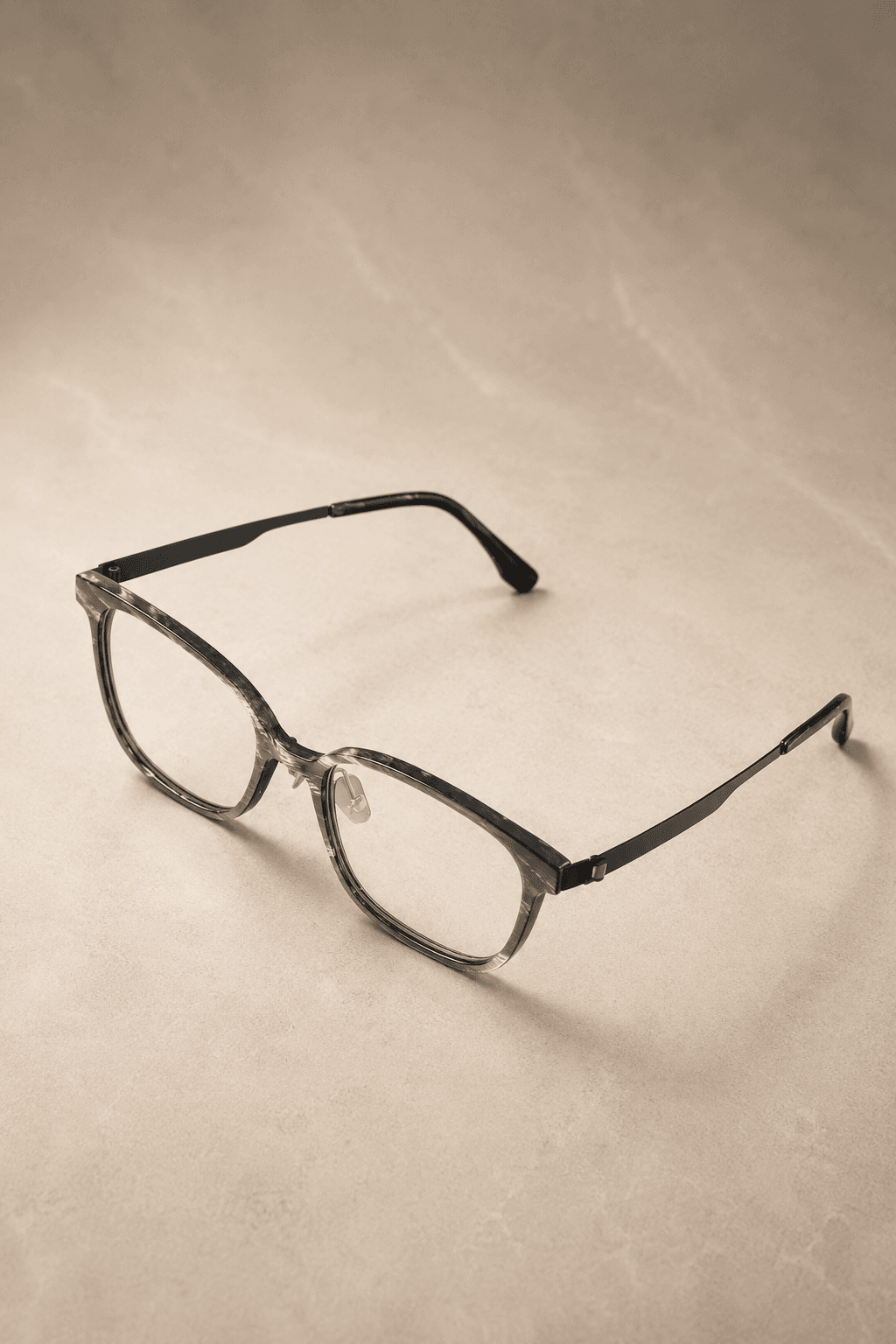 Dune buffalo horn and beta titanium optical frame